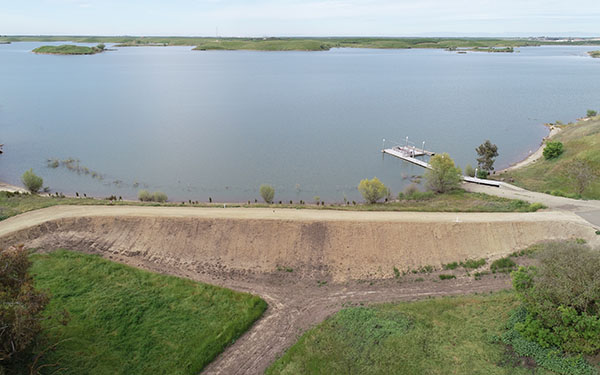 Turlock lake dam